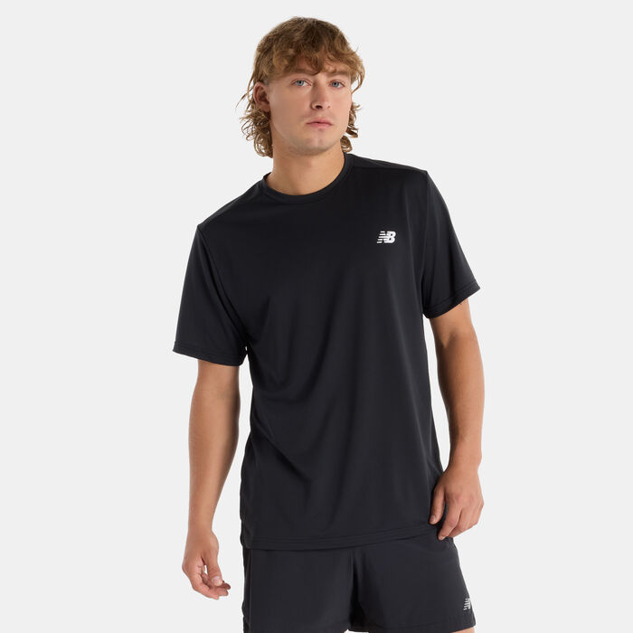 نيو بالانس تيشيرت التمرين سبورت للرجال أسود image number 0