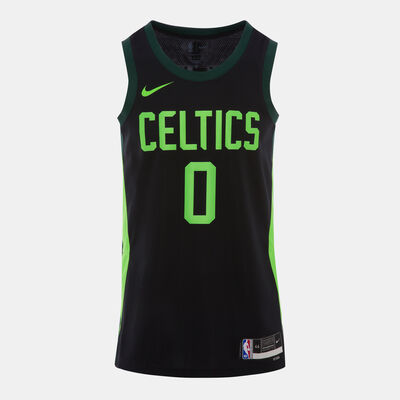 نايكي تيشيرت كرة السلة NBA 24/25 بوسطن سيلتكس سيتي إديشن سوينج مان للرجال أسود