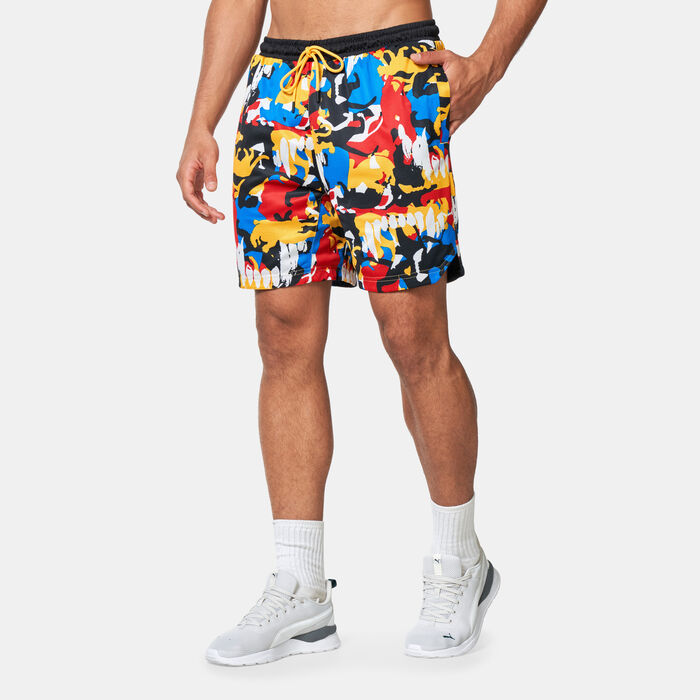 بوما شورت كرة السلة وينرز سيركل للرجال أسود image number 0