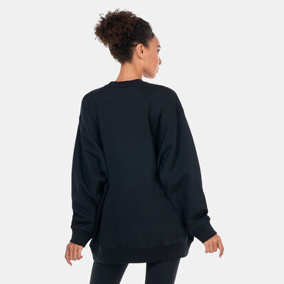 اديداس سويت شيرت اول سيزون جرافيك للنساء أسود