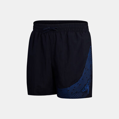 سبيدو شورت السباحة ميدلي لوجو للاطفال أزرق