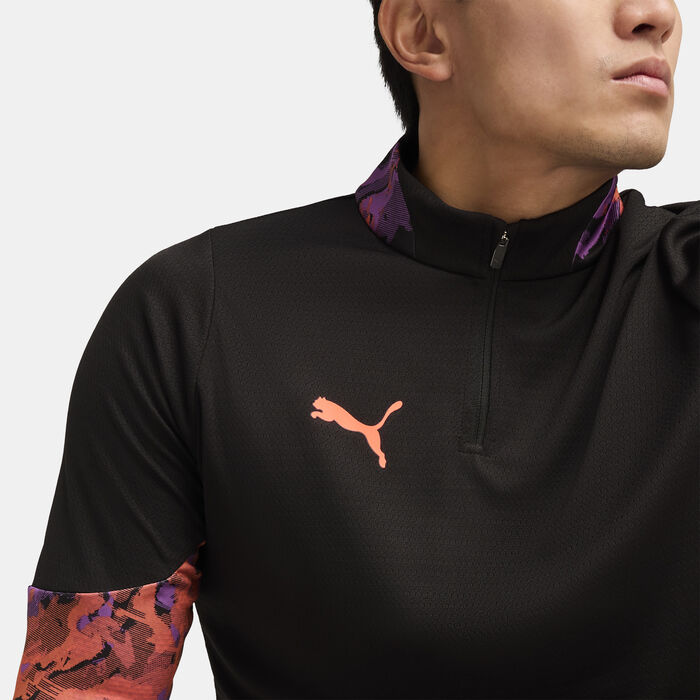 بوما تيشيرت كرة القدم انديفيدوالCUP ربع سحاب للرجال أسود image number 3