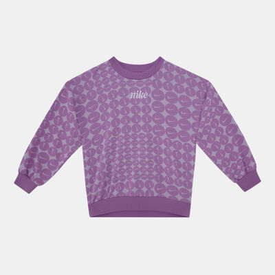 نايكي سويت شيرت ايسنشيالز أول أوفر برنت للأطفال بنفسجي