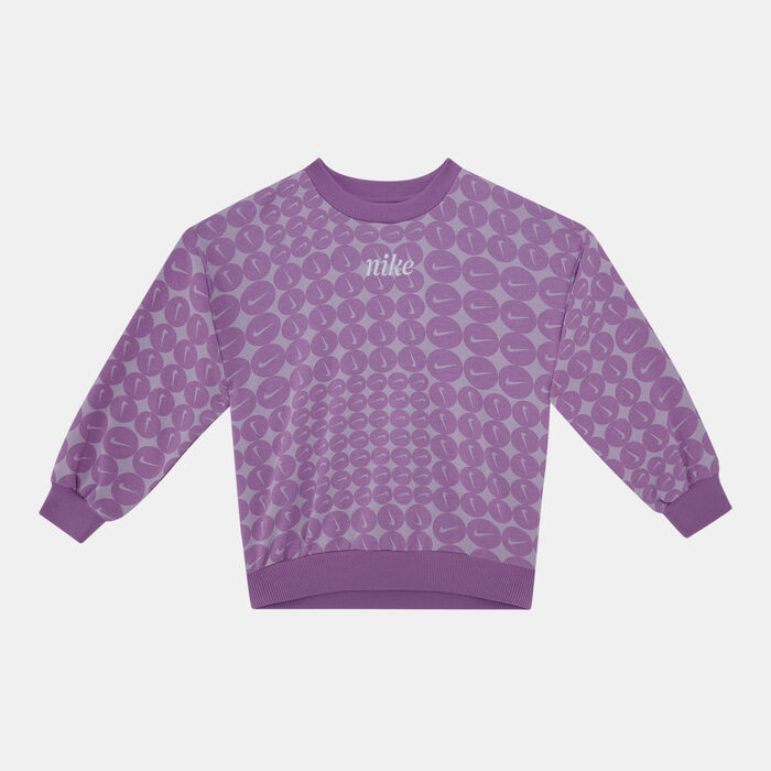 نايكي سويت شيرت ايسنشيالز أول أوفر برنت للأطفال بنفسجي image number 0