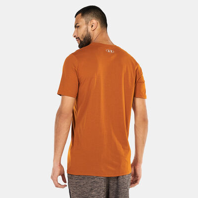 اندر ارمر تيشيرت تيم ايشو ووردمارك للرجال برتقالي