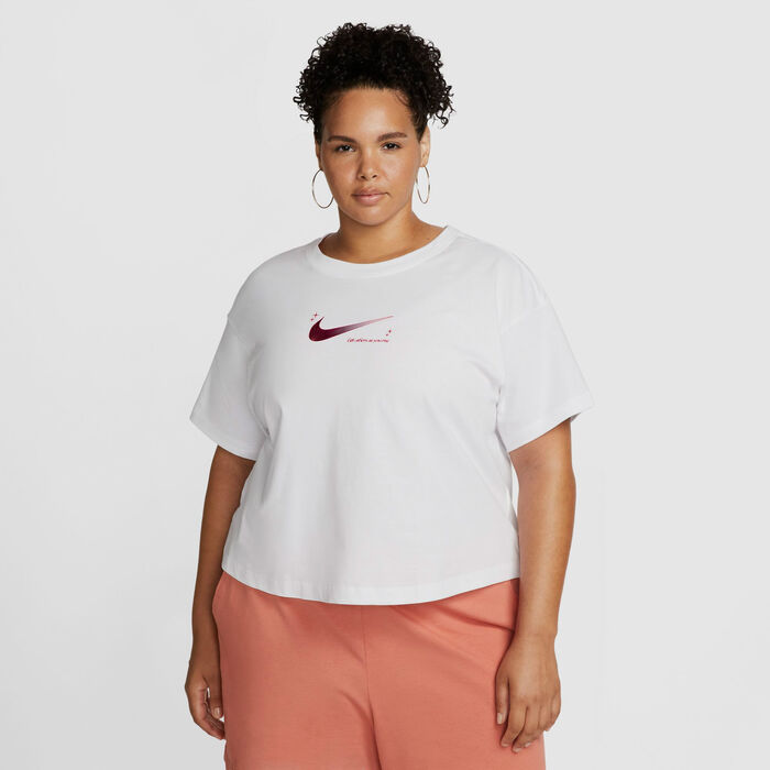 نايكي تيشيرت سبورتسوير سووش بوكسي للنساء أبيض image number 0