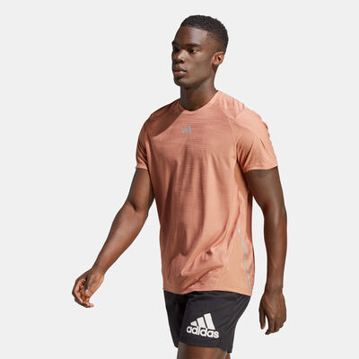 اديداس تيشيرت وين كونفيدينس رانينج HEAT.RDY للرجال برتقالي