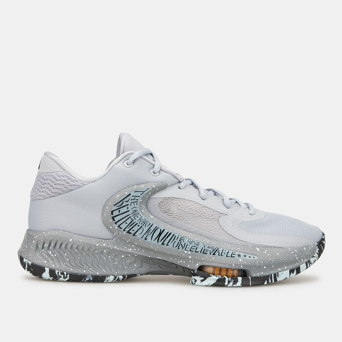 نايكي حذاء كرة السلة زوم فريك 4 للرجال رمادي image number 0