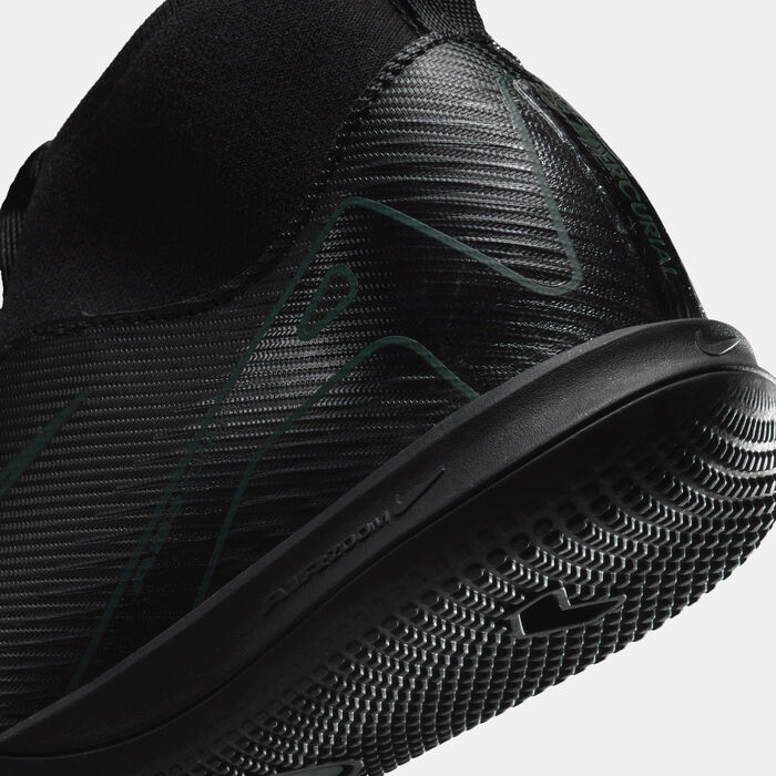 نايكي حذاء كرة القدم ميركيوريال سوبرفلاي 10 أكاديمي للملاعب الداخلية للاطفال أسود image number 5