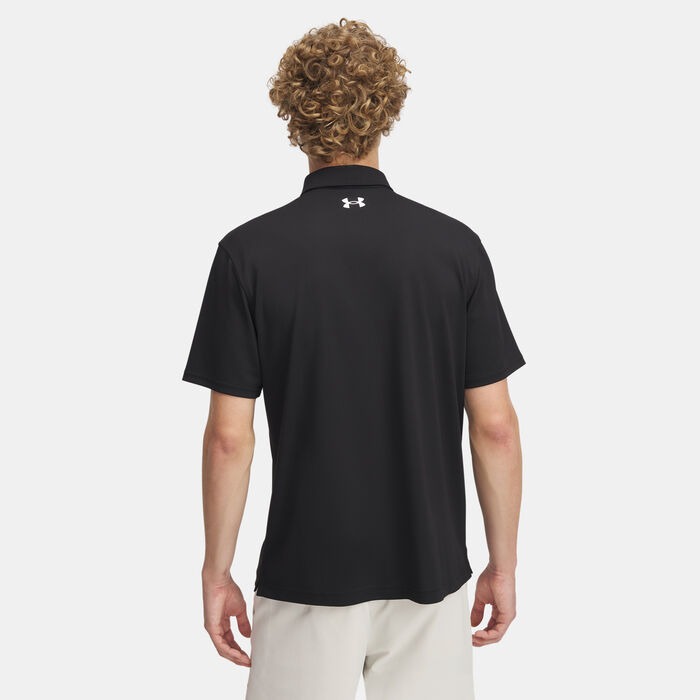 اندر ارمر قميص بولو جولف تو جو جرين للرجال أسود image number 1