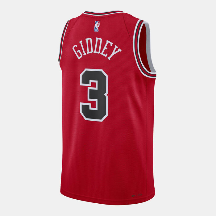 نايكي تيشيرت كرة السلة NBA شيكاغو بولز أيكون إيديشن سوينجمان للرجال وردي image number 1
