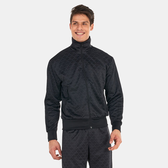 اديداس اورجينال جاكيت رياضية جرافيكس مونوغرام للرجال أسود image number 0