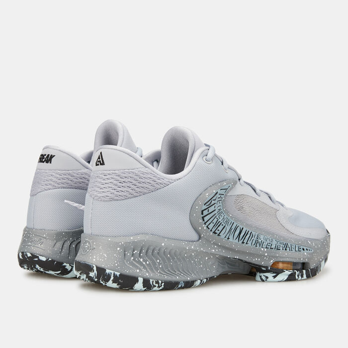 نايكي حذاء كرة السلة زوم فريك 4 للرجال رمادي image number 3