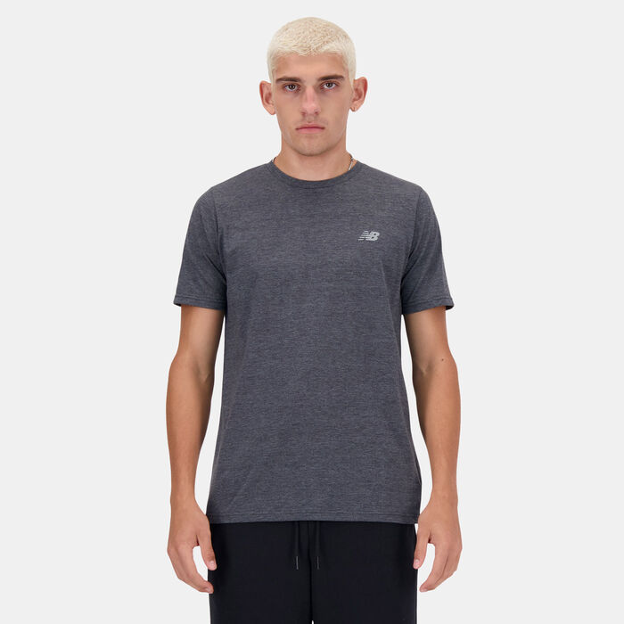 نيو بالانس تيشيرت الجري سبورت ايسنشالز هيذرتك للرجال أخضر image number 0