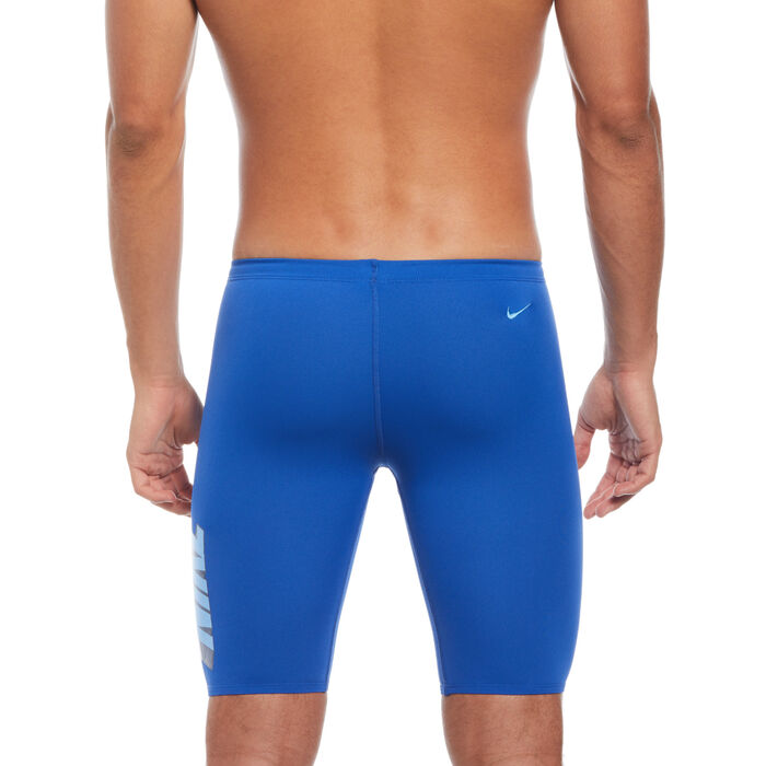 نايك سويم هايدراسترونج بدلة السباحة بطبعات جرافيكية متعددة للرجال أزرق image number 1