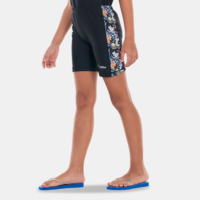 كويغا بدلة السباحة باور باف جيرلز للاطفال (قطعتان) أسود image number 2