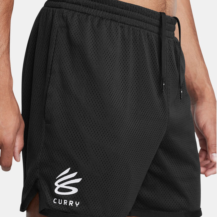 اندر ارمر شورت كرة السلة كاري سبلاش للرجال أسود image number 3