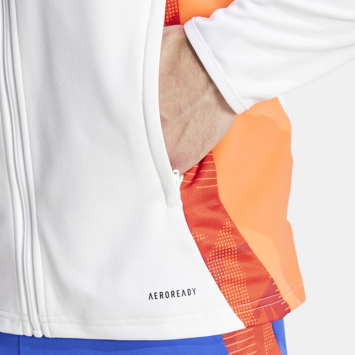 اديداس جاكيت كرة القدم تيرو 24 كومبتيشون للرجال أبيض image number 4