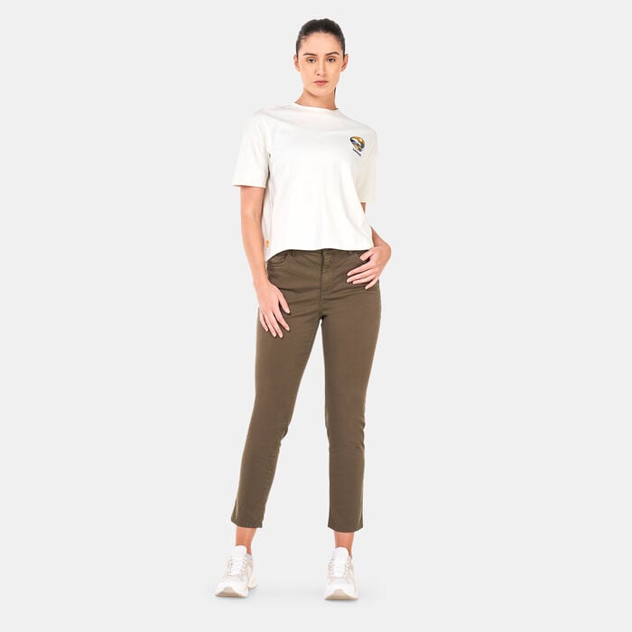 تمبرلاند بنطال ووفن سكيني للنساء أخضر image number 2