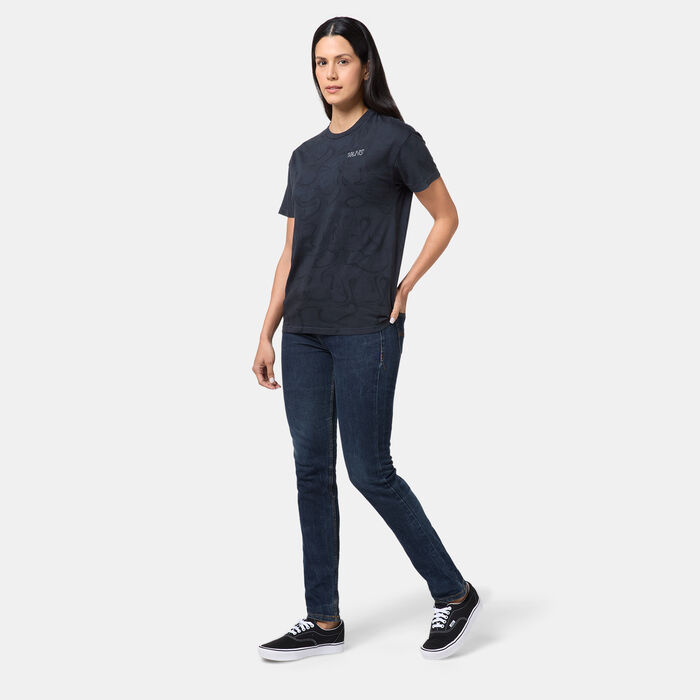 فانس تيشيرت مون سيت للنساء أسود image number 3