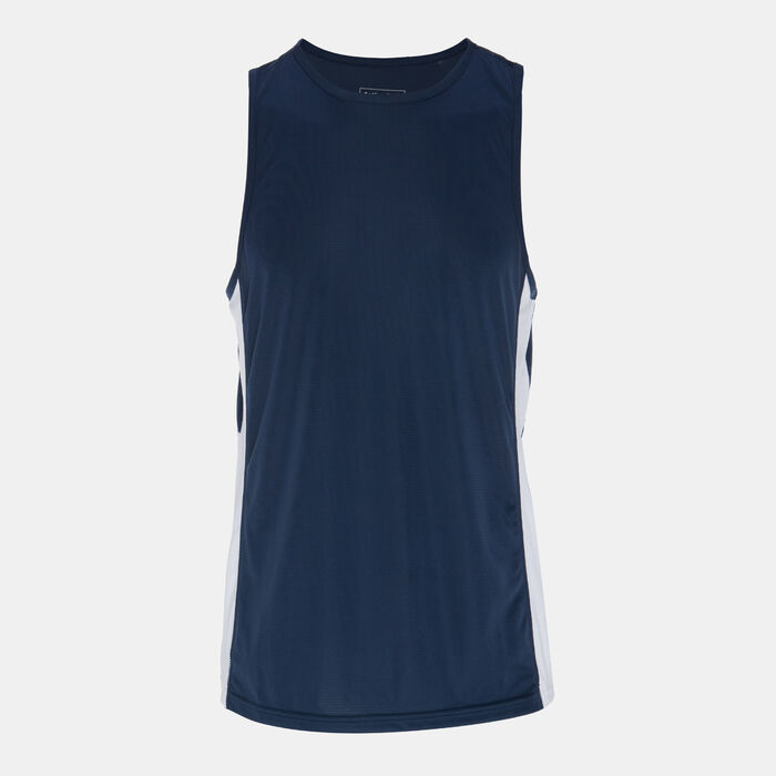 سن اند ساند سبورتس تيشيرت بلا أكمام أكتف للرجال أزرق image number 0