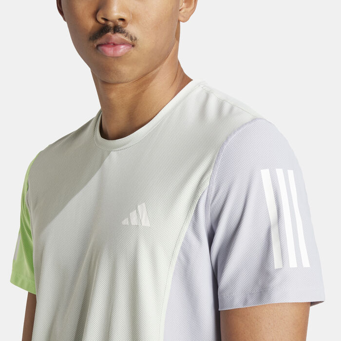 اديداس تيشيرت اون ذا رن كلربلوك للرجال أخضر image number 4