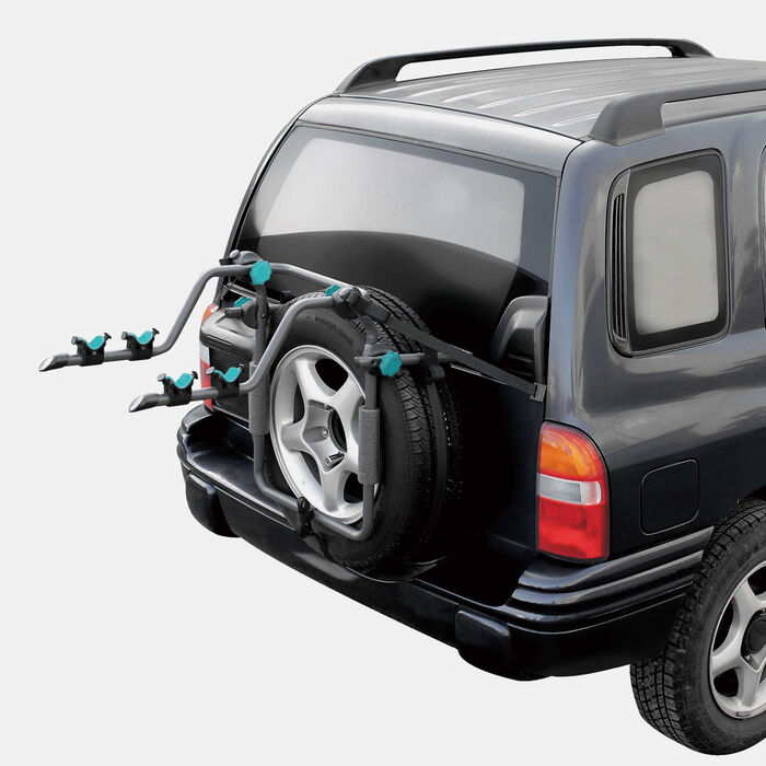 ترون حامل دراجات يثبت على الإطار الاحتياطي للسيارة متعدد image number 4