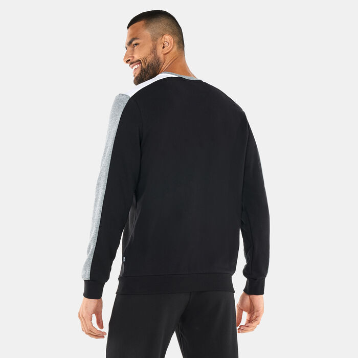 بوما سويتشيرت اسينشالز+ بلوك كرو نك للرجال أسود image number 1