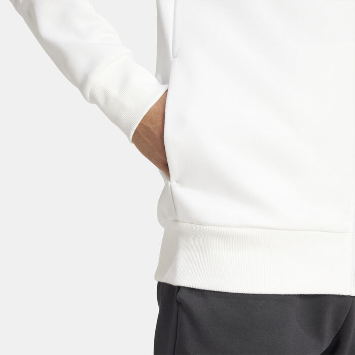 اديداس جاكيت ريال مدريد انثيم للرجال أبيض image number 4