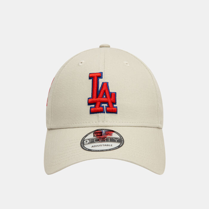 نيو ايرا قبعة MLB لوس أنجلوس دودجرز سايد باتش 9فورتي للرجال بيج image number 0