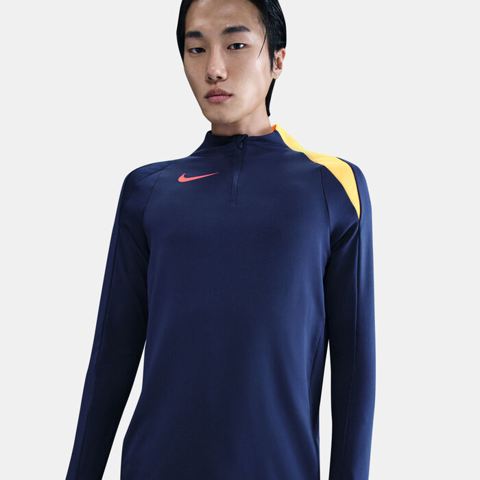 نايكي تيشيرت كرة القدم سترايك توتال 90 بربع سحاب للرجال أزرق image number 3