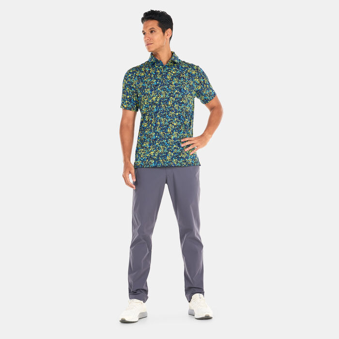 اندر ارمر تيشيرت بولو UA بلاي-اوف 3.0 برينتد للرجال أزرق image number 2