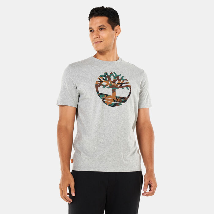 تمبرلاند تيشيرت اوتدور هير SSNL كامو تري لوجو للرجال أخضر image number 0