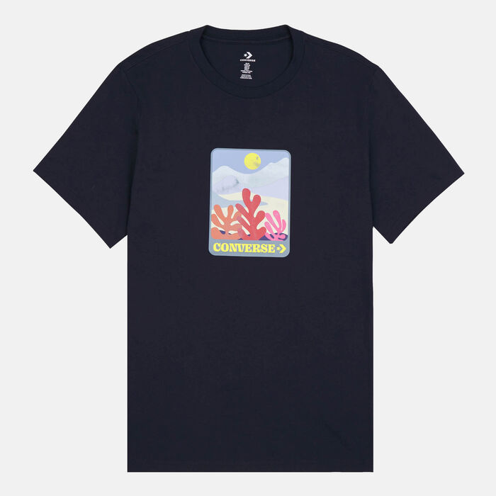 كونفرس تيشيرت كولورفل سانرايز للرجال أسود image number 0