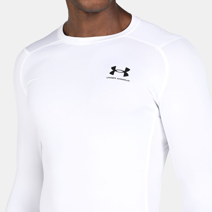 اندر ارمر تيشيرت هيت جير ارمر للرجال أبيض image number 3