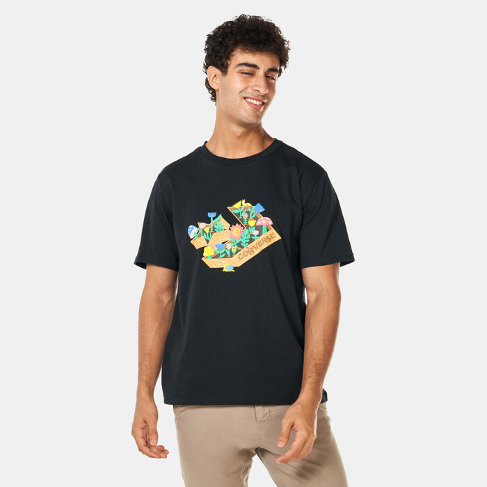 كونفرس تيشيرت ستار شيفرون هيرب جاردن للرجال أسود image number 0