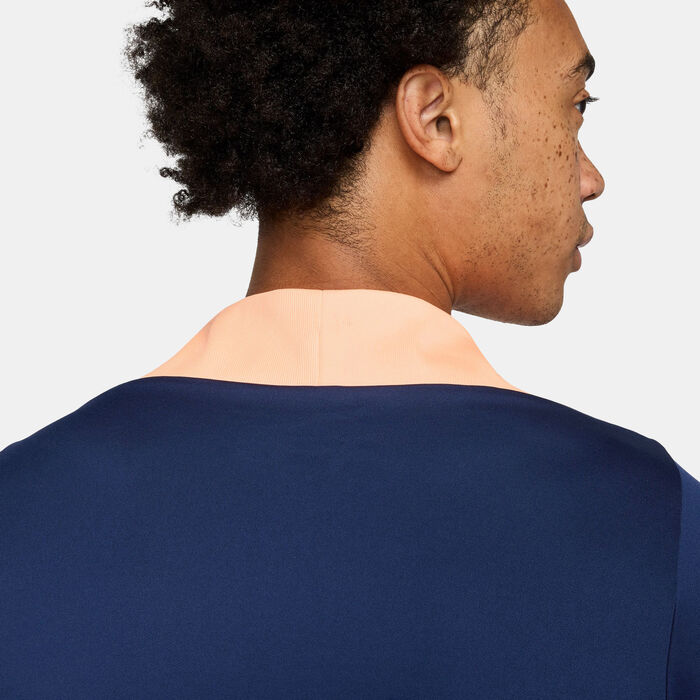 نايكي تيشيرت التدريب لكرة القدم سترايك دراي فت بنصف سحاب للرجال أزرق image number 3