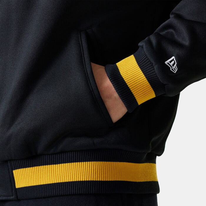 نيو ايرا جاكيت NBA لوس أنجلوس ليكرز بانل بومبر للرجال أسود image number 2