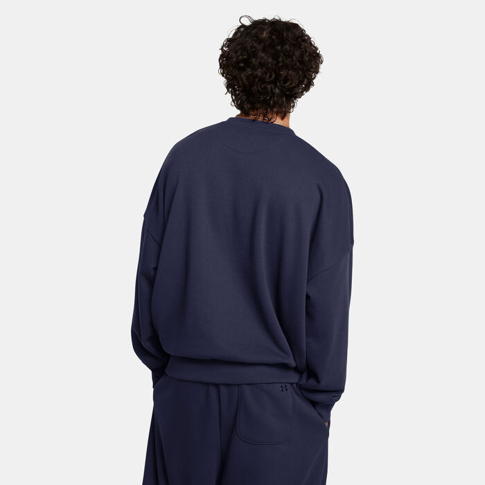 اندر ارمر سويت شيرت ايكون تيري للرجال أزرق image number 1