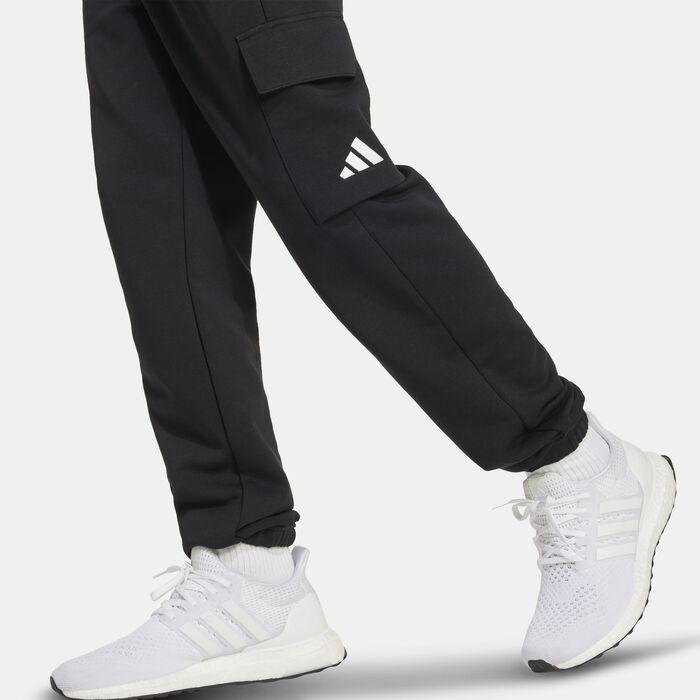 اديداس بنطال ايسنشيالز كارجو للأطفال أسود image number 4