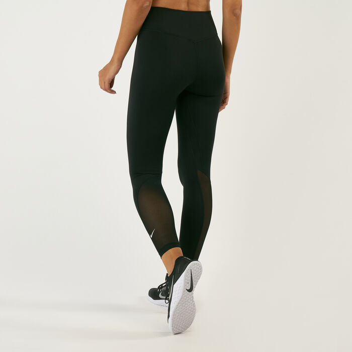 نايكي بنطال ضيق (ليقنز) ون 7/8 للنساء أسود image number 1