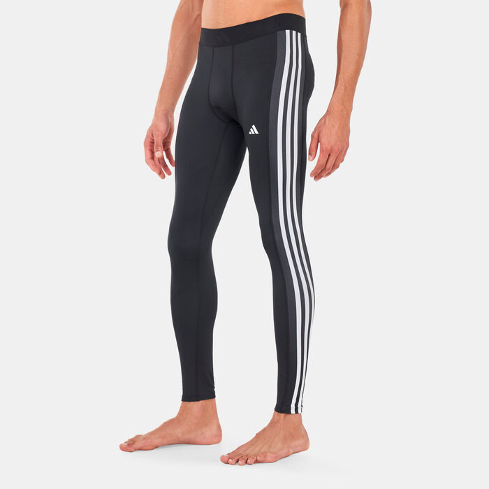 اديداس بنطال ضيّق تك-فت 3-سترايبس ترينينج لونج للرجال أسود image number 0