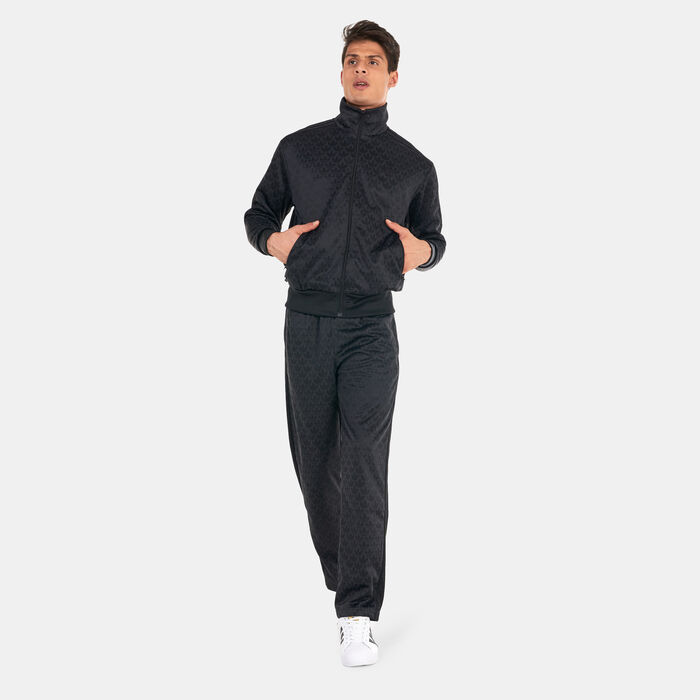 اديداس اورجينال جاكيت رياضية جرافيكس مونوغرام للرجال أسود image number 2