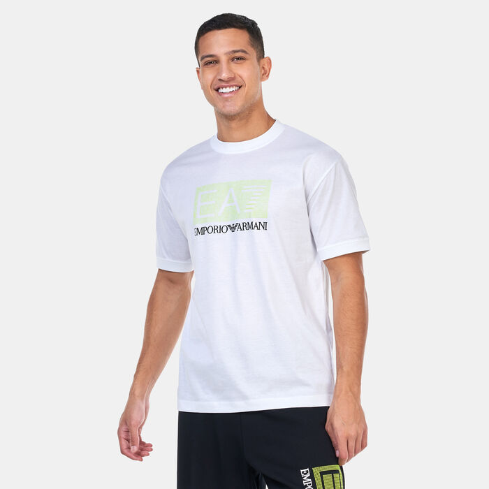 اي ايه 7 امبوريو ارماني تيشيرت لوجو سيريز للرجال أبيض image number 0