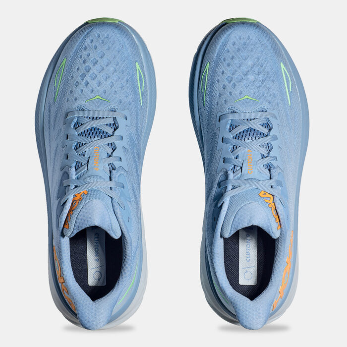 هوكا حذاء كليفتون 9 رانينج للرجال أزرق image number 4