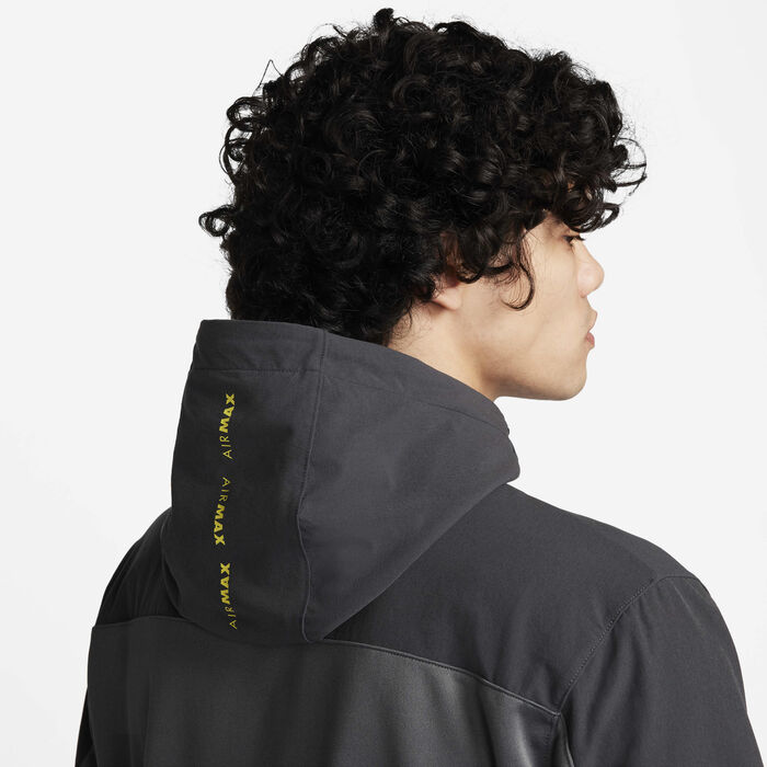 نايكي اير ماكس هودي بسحاب كامل للرجال أسود image number 5