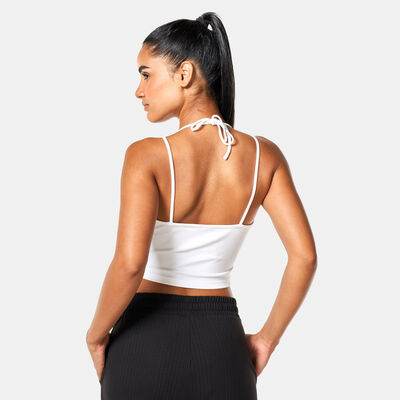 بوما تيشيرت كلاسيكس ريبد كروب للنساء أبيض