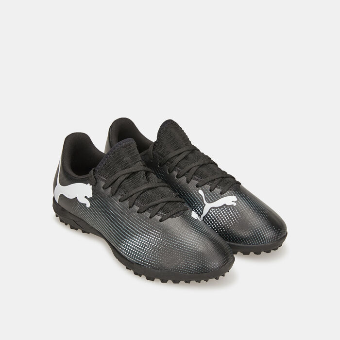 بوما حذاء كرة القدم فيوتشر 7 بلاي لملاعب العشب الصناعي للأطفال الكبار أسود image number 4