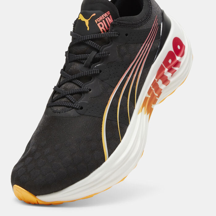 بوما حذاء الجري فورايفر رن نيترو للرجال أسود image number 4