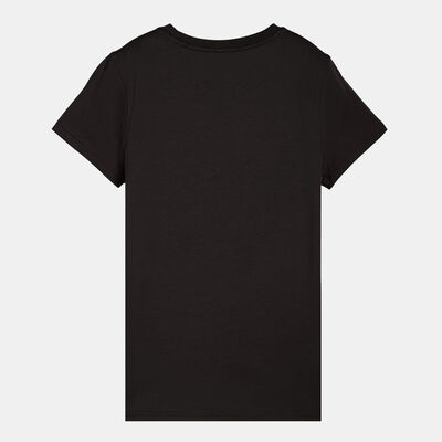 بوما تيشيرت إسينشالز لوجو لاب للنساء أسود